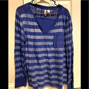 Super Soft Long-Sleeve Tee with Lacework